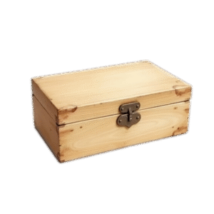 Boîte à secrets en bois ancien restaurée