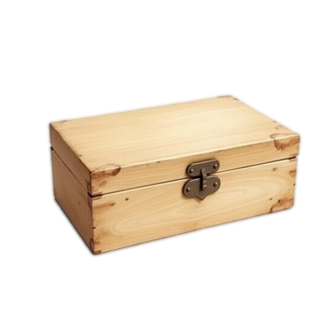 Boîte à secrets en bois ancien restaurée